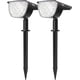 thumbnail image 1 of Lámparas solares LED de 68 W, luces solares para exteriores para iluminación de paisajes, rango de irradiación de 120° con ángulo de carga ajustable de 100°, paquete de 2, 1 of 5