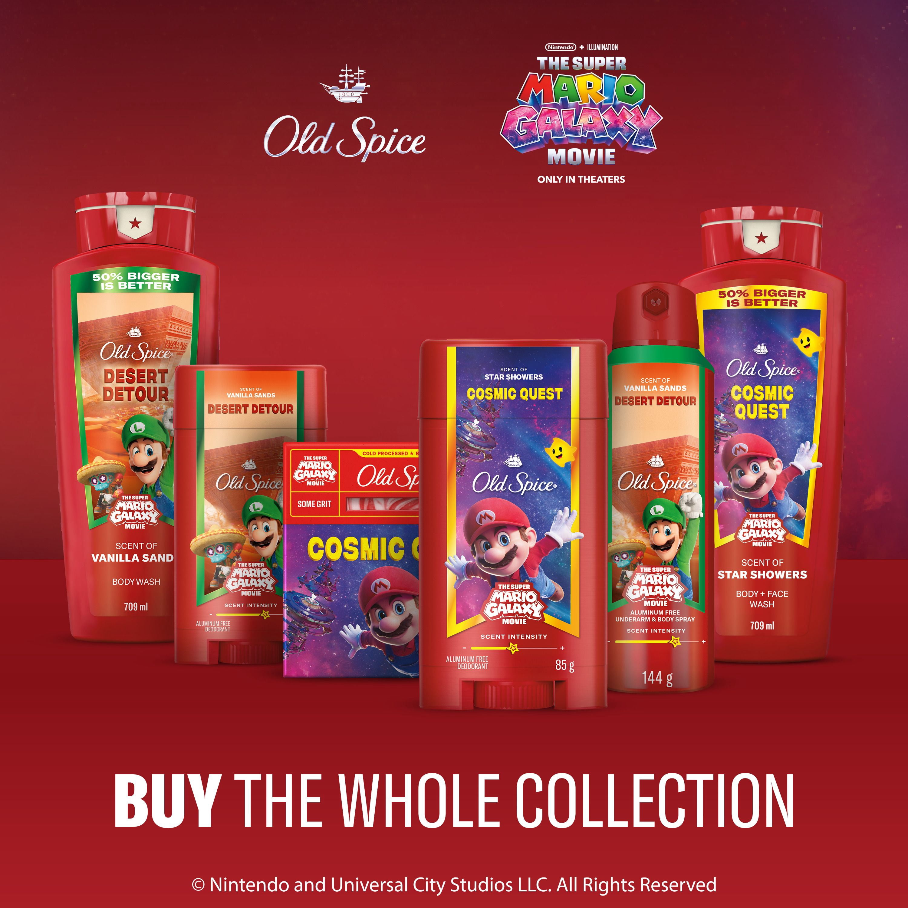 Old Spice Body Wash for Men, Brooklyn Bounce, Scent of Smashed Fruit, Old Spice x The Super Mario Galaxy Movie, 24/7 Shower Fresh