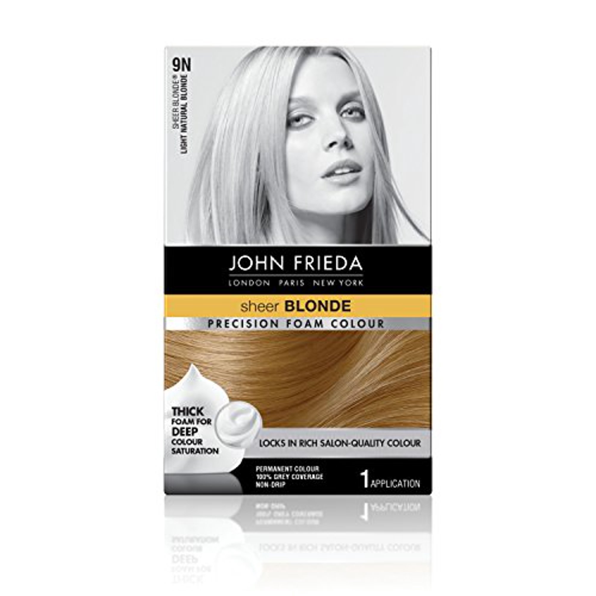 John Frieda Precision Foam Permanent Hair Colour In 9n Light