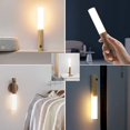 thumbnail image 5 of Luz LED para escaleras, Sensor de movimiento, batería, luz nocturna de madera para interiores, USB, 5 of 5