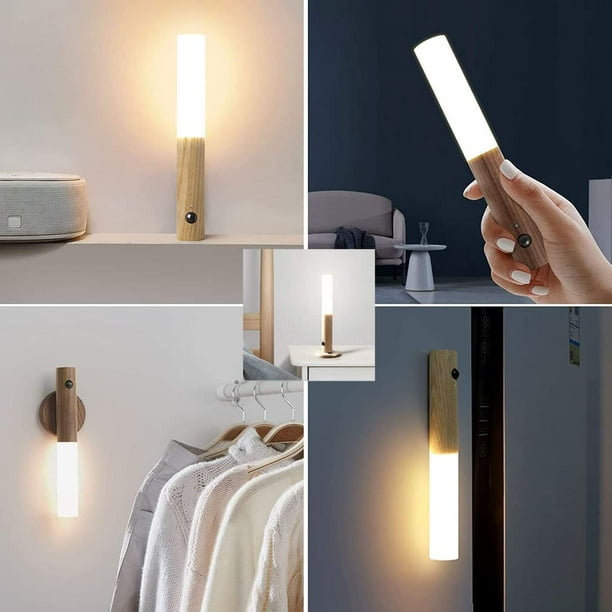 Lumière de nuit capteur de mouvement intelligent lumière de nuit LED  batterie fonctionnement WC lampe de chevet pour la salle couloir chemin  escalier