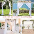 thumbnail image 5 of Tela para drapeado con arco de boda, 2 paneles, decoración para ceremonia de boda, recepción, despedida de soltera, bautismo, fiesta de cumpleaños, bautizo, banquete, 5 of 5