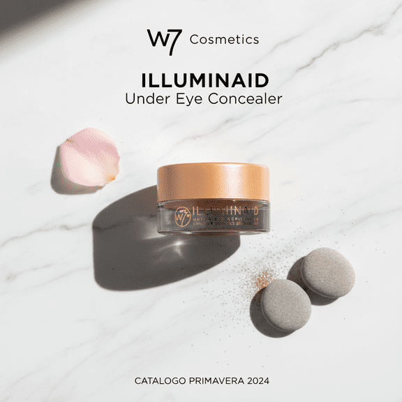 W7 Illuminaid Under Eye Brightener Medium Shade Cream Concealer Dark Circles 3.8g