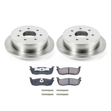 Ultimate Brakes Rear Semi-Metallic Brake Pad and Rotor Kit with Hardware WM81387