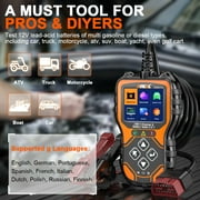 Ancel As200 Pro 2 في 1 Obd2 الماسح الضوئي + اختبار البطارية، فحص قارئ رمز المحرك أدوات تشخيص السيارات، تعزيز Obd Ii رمز القارئ 12 V بطارية السيارات اختبار الحمل