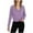 #419-Purple, variant on Neewe Women's Cropped Workout Jacket 1/2 Zip Pullover Running Athletic Outwear Slim Fit Long Sleeve Yoga Top