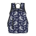 thumbnail image 1 of Disketp Abstract Skiing Mochila Ligera e Impermeable, Mochila de Día Resistente para Viajes, Senderismo y Uso Diario para Hombre y Mujer, 1 of 7