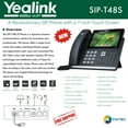 thumbnail image 2 of Yealink Ultra-Elegant Touch-Screen VoIP Phone, YEA-SIP-T48S, 2 of 2