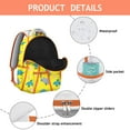 thumbnail image 4 of Dinosaur Print Backpack for Students - Large Capacity Waterproof Bag, Laptop Compartment, Multiple Pockets, 4 of 6
