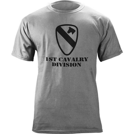1st Cavalry First Team T-shirt - Army 1st Cavalry Subdued Veteran T-Shirt