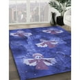 thumbnail image 2 of Ahgly Company Indoor Rectangle Patterned Light Slate Blue Area Rugs, 7' x 9', 2 of 6
