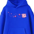 thumbnail image 2 of Minecraft Block Butterfly Flying Youth Royal Blue Graphic Hoodie-Medium, 2 of 4
