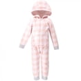 thumbnail image 3 of Hudson Baby Toddler Girl Fleece Jumpsuits, Coveralls, and Playsuits 2pk, Gray Pink Snowflake, 4 Toddler, 3 of 3