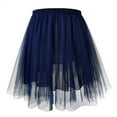 thumbnail image 4 of Ediodpoh Women's Tutu Skirt Pleated Midi Skirt High Waist Flowy Hem for Festive Party and Carnival Ballet Skirt Navy XXXL, 4 of 4