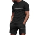 thumbnail image 2 of Conjunto de pantalones cortos con estampado de moda de verano 2024 para hombre, conjunto deportivo transpirable de secado rápido, conjunto de camiseta de manga corta, conjunto de jogging para hombre, 2 of 5