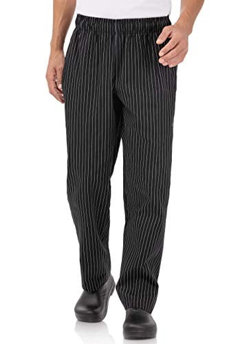 pinstripe chef pants