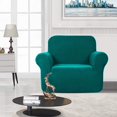 thumbnail image 2 of Housse de Chaise Extensible, Housses de Canapé Hydrofuges, Anti-Chien, Chat, Animal de Compagnie, Housses de Sofa et de Chaise, Protecteurs (Chaise, Vert Noirâtre), 2 of 7