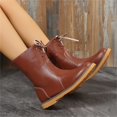 thumbnail image 4 of Willtoo Sports Shoes for Women Round Toe Lace‑up Ankle Boots, Thick‑Sole Fall Winter Casual Short Boots Non‑Slip Fashion Walking Footwear, 4 of 4