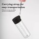 thumbnail image 5 of Botella de agua deportiva portátil | Plástico resistente a prueba de fugas | Material transparente con filtro para frutas y hielo | 16 oz gris blanco | Uso al aire libre, gimnasio, senderismo,, 5 of 8