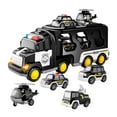 thumbnail image 2 of Camión de bomberos de juguete, vehículos eléctricos de fricción, juguetes para vehículos con luces y sonidos para niños y niñas, Pascua, regalo Negro, 2 of 10