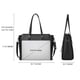thumbnail image 3 of Bolso de mano para mujer, estilo shopper, grande, color negro, para portátil, elegante, de piel, para oficina, trabajo y escuela, 3 of 6
