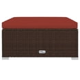 thumbnail image 5 of vidaXL 8 Piece Garden Lounge Set with Cushions Poly Rattan Brown, 5 of 5