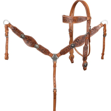 Showman Brandin&rsquo; Pen Browband Headstall & Breast Collar Set
