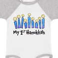 thumbnail image 4 of Inktastic My First Hanukkah with Lit Candles Boys or Girls Baby Bodysuit, 4 of 5