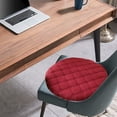 thumbnail image 5 of Cushionss for Chairs Outside 30x30 Round Plushs Cushions Tatami Chair Cushions Fart Cushions Floor Round Stool Dining Table Dining Chair Round Cushions Seat Cushions Winter Red, 5 of 7
