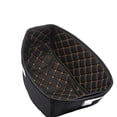 thumbnail image 4 of MOtorcycle PU Leather Rear Trunk Cargo Liner Protector Motorcycle Bucket Pad for NMAX 155,1 x Trunk Cargo Liner,black & yellow line, 4 of 5