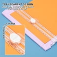 thumbnail image 4 of Cortador de papel Uxcell, trimmer portátil pequeño A4, cortador de papel deslizante con perforadora y sujetador para manualidades, cartulina, tarjeta de etiqueta, álbum de recortes, blanco, 4 of 7