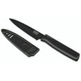 thumbnail image 1 of Kuhn Rikon Straight Paring Knife with Safety Sheath 4 inch1016 cm Blade Black, 1 of 1
