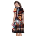 thumbnail image 7 of Lsque Chucky Print Women's Casual Dress T-Shirt Summer Short Sleeve Scoop Neck Swing Dresses, 7 of 7