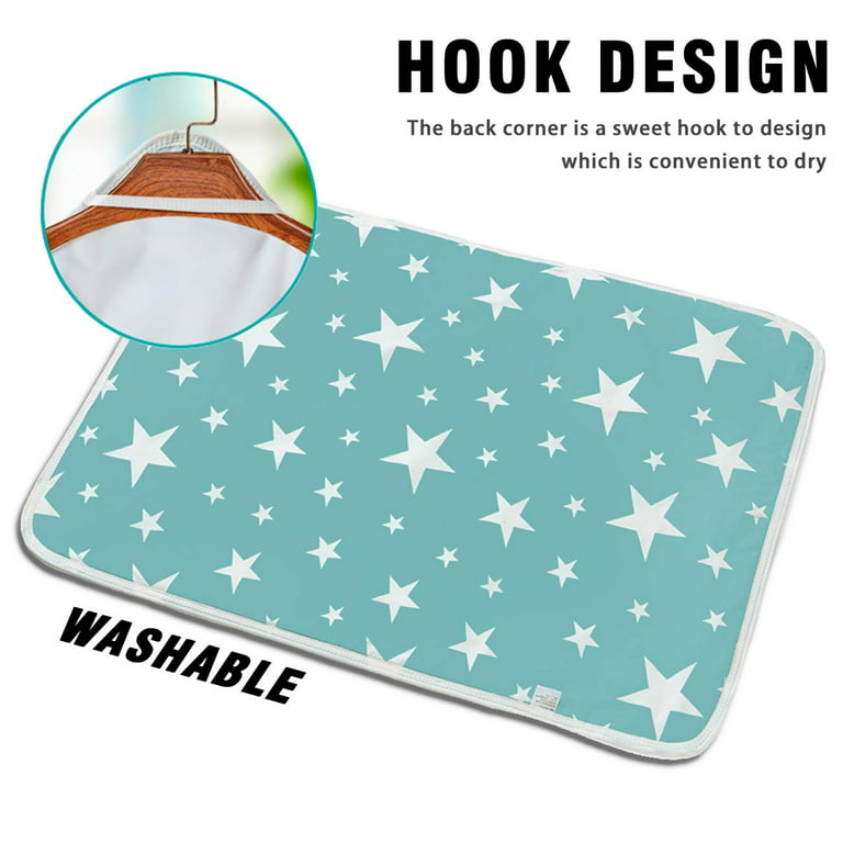 Baby Portable Changing Pad Waterproof Diaper Changing Mat Travel 3 Pack  Washable Mattress Pad Reusable Under Pads Changing Pad Liners 22 x 27.5
