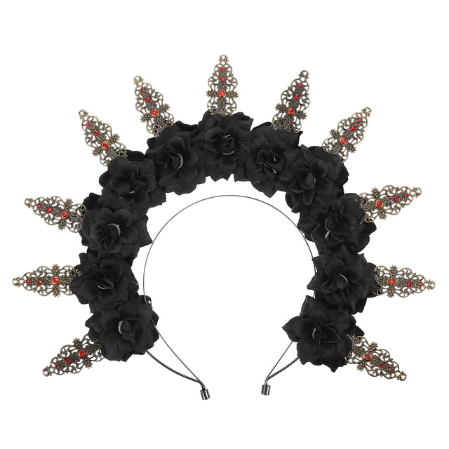 MasteelfCA Coiffe Décorative Diadème Fleur Couronne Diadème Cheveux Ornement