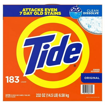 Tide HE Ultra Powder Laundry Detergent Original (232 Ounce 183 Loads)