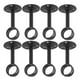 thumbnail image 1 of Soporte para Barra de Cortina de Montaje en Techo Soportes para Barra de Cortina Soportes para Barra de Cortina para Barra de 1 1/4 Pulgadas (8 Piezas, Negro), 1 of 5