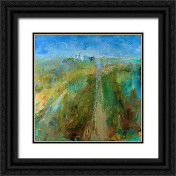 Lenssen, Georganna 26x26 Black Ornate Wood Framed with Double Matting Museum Art Print Titled - Farm Dog