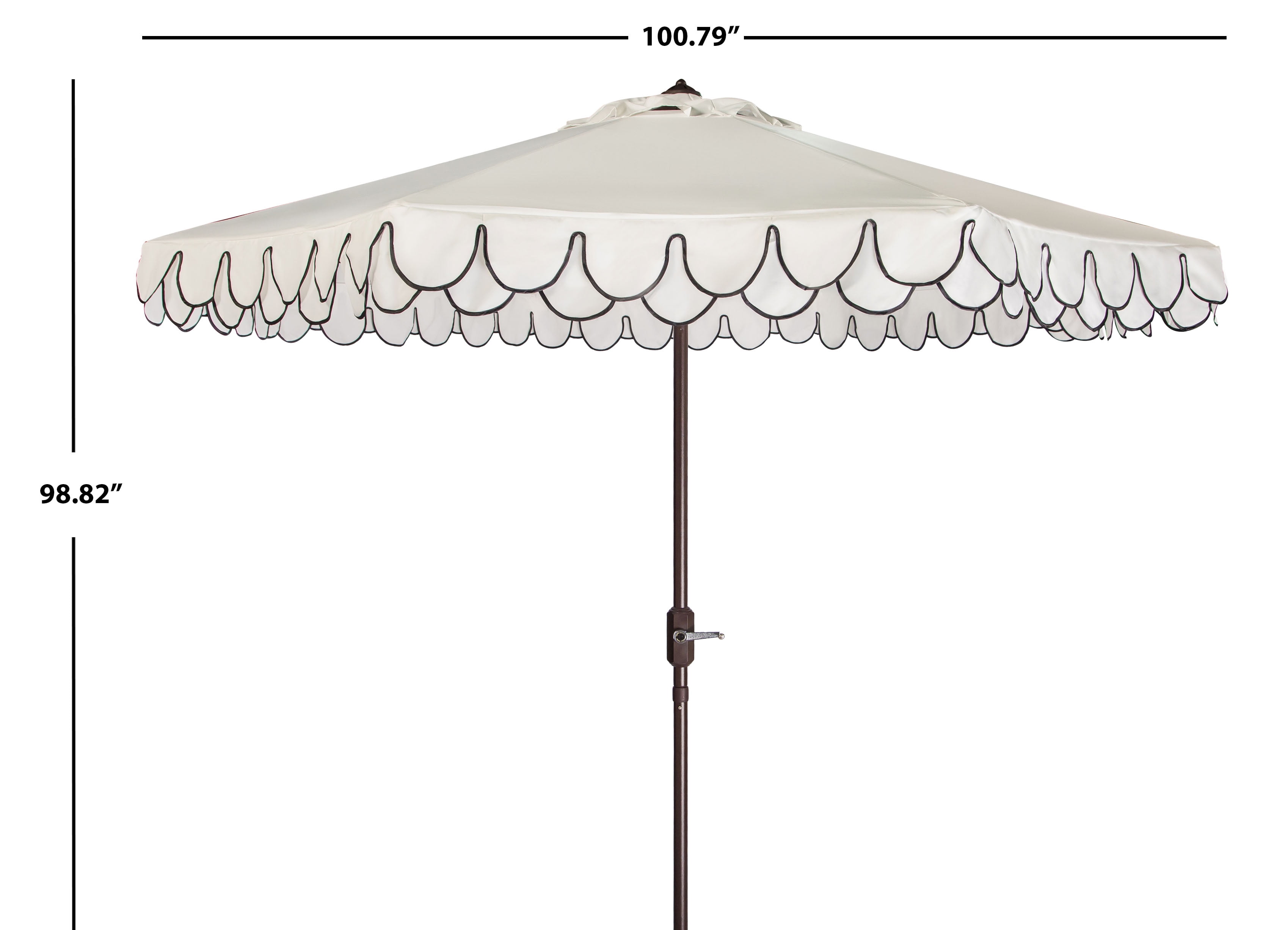 Safavieh Elegant 9 Market Auto Tilt Patio Umbrella Navy White Walmart Com Walmart Com