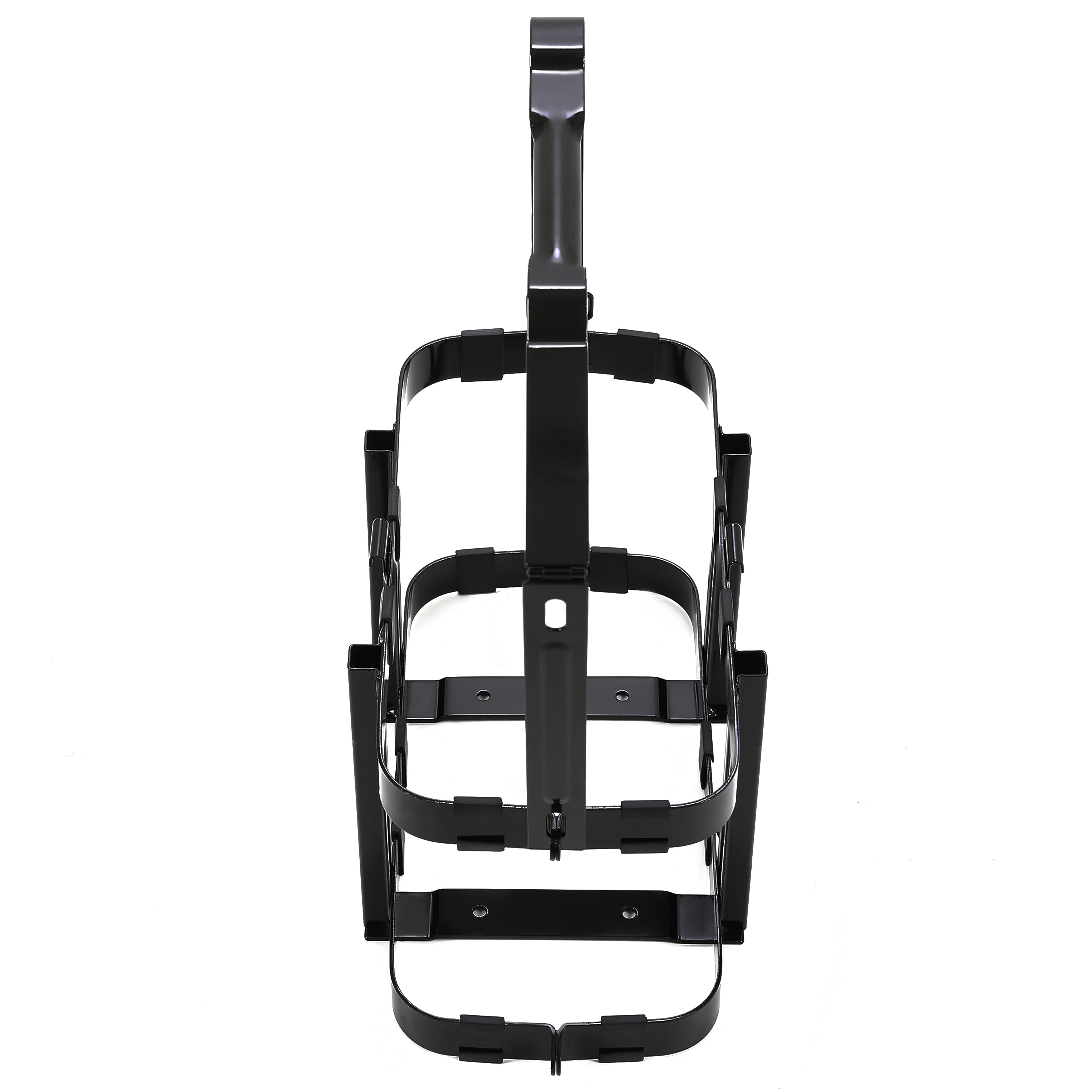 KOJEM Gas Can Holder for 5 Gallon Steel Jerry , Can Fuel Tank Petrol Diesel Storage Can Holder,  Black Electrophoresis - Securely Transport Your Fuel with Ease