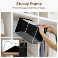 thumbnail image 6 of StorageWorks Fabric Storage Bins, Large Storage Baskets with Metal Frame, Closet Organizers with Handles, 2-Pack, Black, 6 of 7