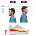 thumbnail image 5 of CMR CHAMARIPA Men's Shoes With Higher Heels - Height Increasing Casual Shoes White Leather Shoes 2.76 Inches / 7 CM, 5 of 9