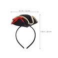 thumbnail image 2 of AURARMLET Diadema Con Sombrero Pirata Negro Y Lazo Para Eventos De Disfraces Y Cosplay Femenino, 2 of 8