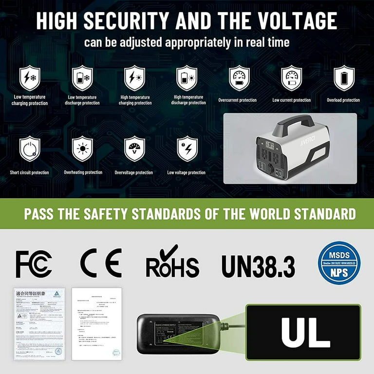 518WH Portable Power Station Outdoor Solar Generator Emergency