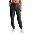 thumbnail image 3 of Womens Fleece Lined Joggers Winter High Waisted Warm Cotton Sweatpants Thick Lounge Sweat Pants with Pockets Dark Gray XL, 3 of 5