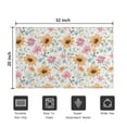 thumbnail image 5 of White Sunflower Colorful Flower Pattern Door Rugs,Washable Non Slip Door Mats Indoor,Decorative Door Mats,Entry Mat Indoor for Entrance,Bedroom,Kitchen,Bathroom,20"x32", 5 of 6