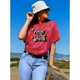 thumbnail image 2 of Know Your Worth Retro Style. Tie Dye Crystal Women -Image by Shutterstock, Female x-Large, 2 of 4