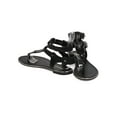 thumbnail image 4 of New Women Breckelles Jovie-32 Leatherette Ankle Buckle Gladiator Thong Sandal Sz, 4 of 5