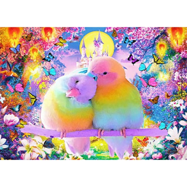 Pintura de diamante (DE5763) 5D DIY Color cuadrado Loro Rhinestone Kit Craft 45x60cm FLhrweasw Nuevo