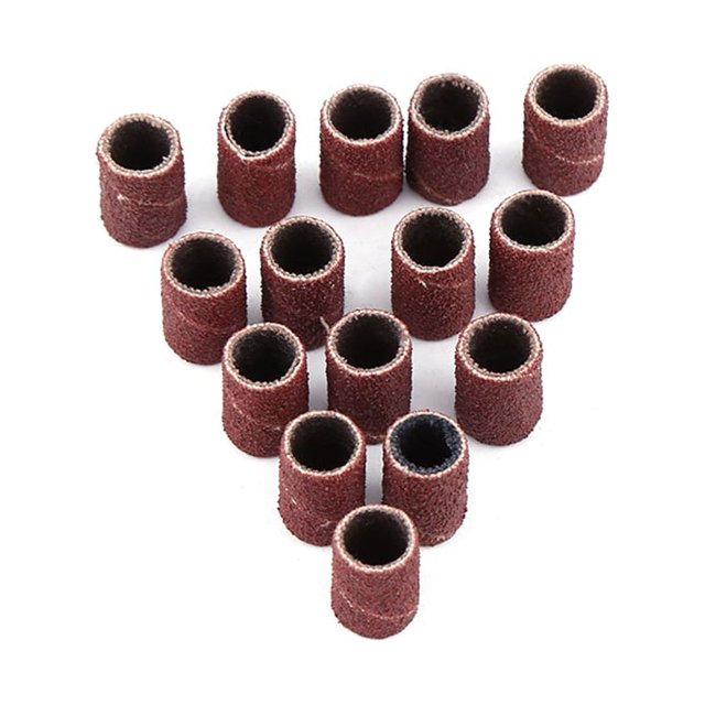 Herramienta de taladro de uñas, 100 piezas, bandas de taladro de manicura de arte de uñas de moda, bandas de lijado, los mejores materiales